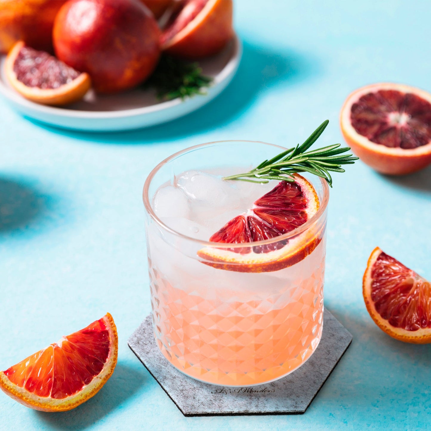 Premium Felt Coasters for Drink Set of 18 Pcs - (hexagon)