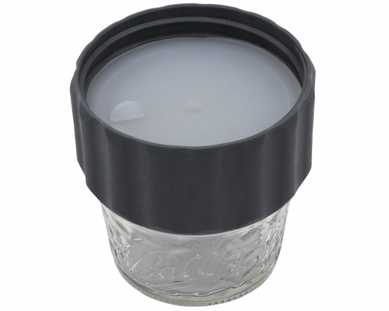 2-in-1 Lid to Connect Two Regular Mouth Mason Jars 2 Pack