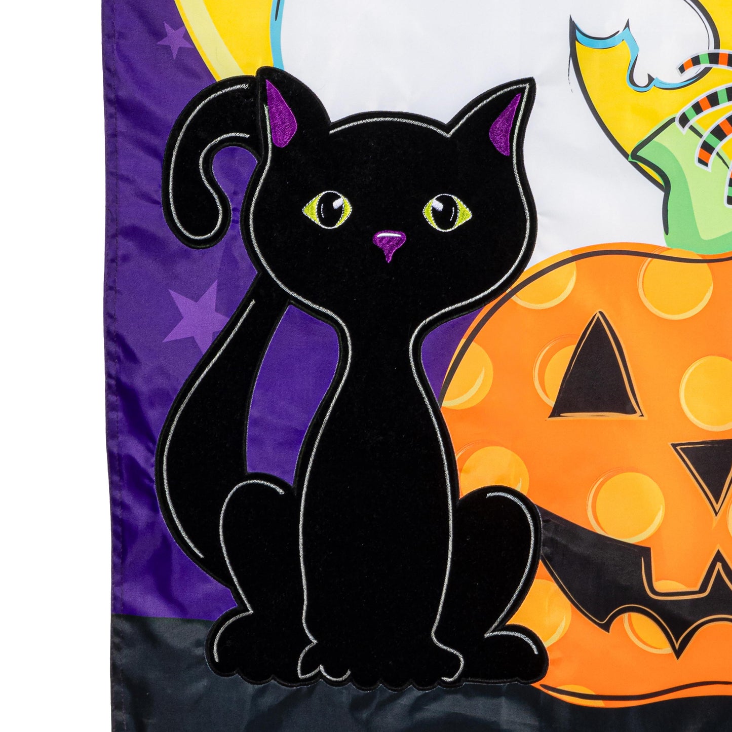 Halloween Friends Applique House Flag