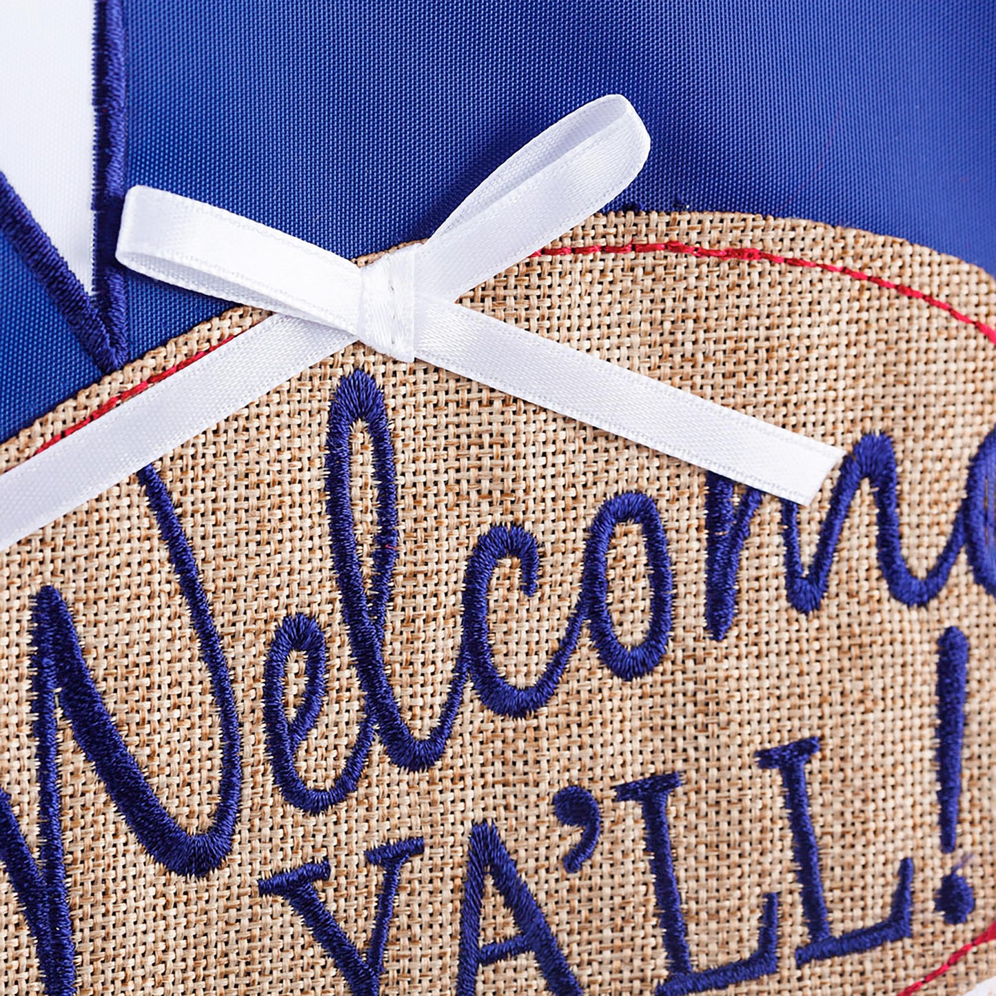 Texas Blue Bonnets Garden Applique Flag