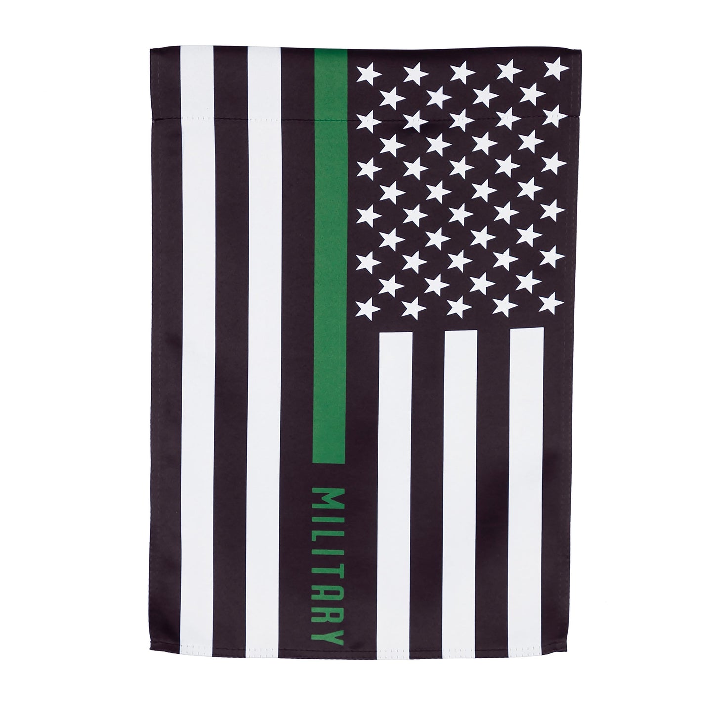 Military Thin Green Line Garden Suede Flag
