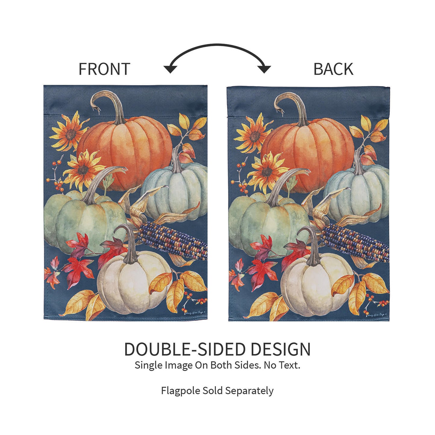 All Things Pumpkins Suede Garden Flag