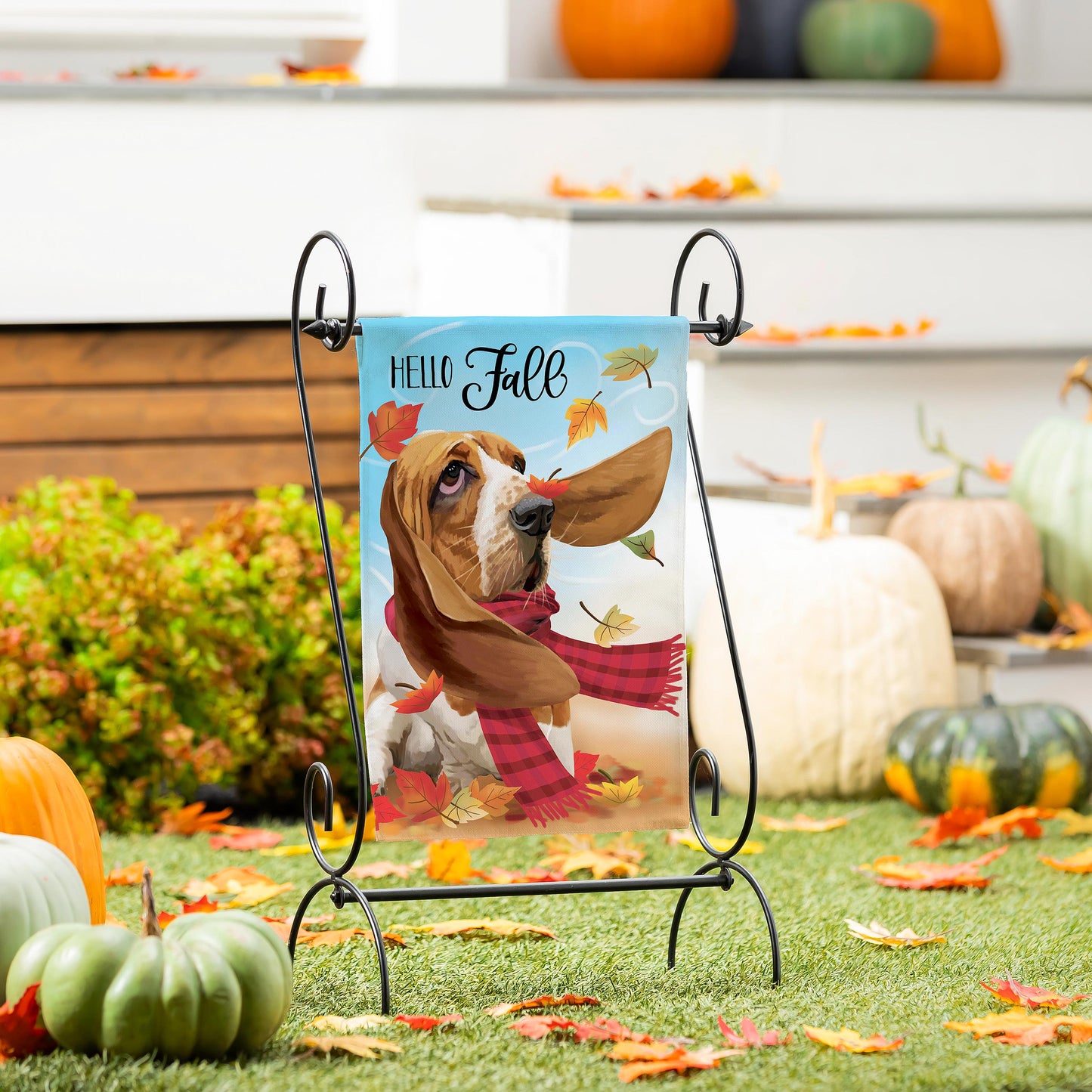 Falls A Breeze Suede Garden Flag