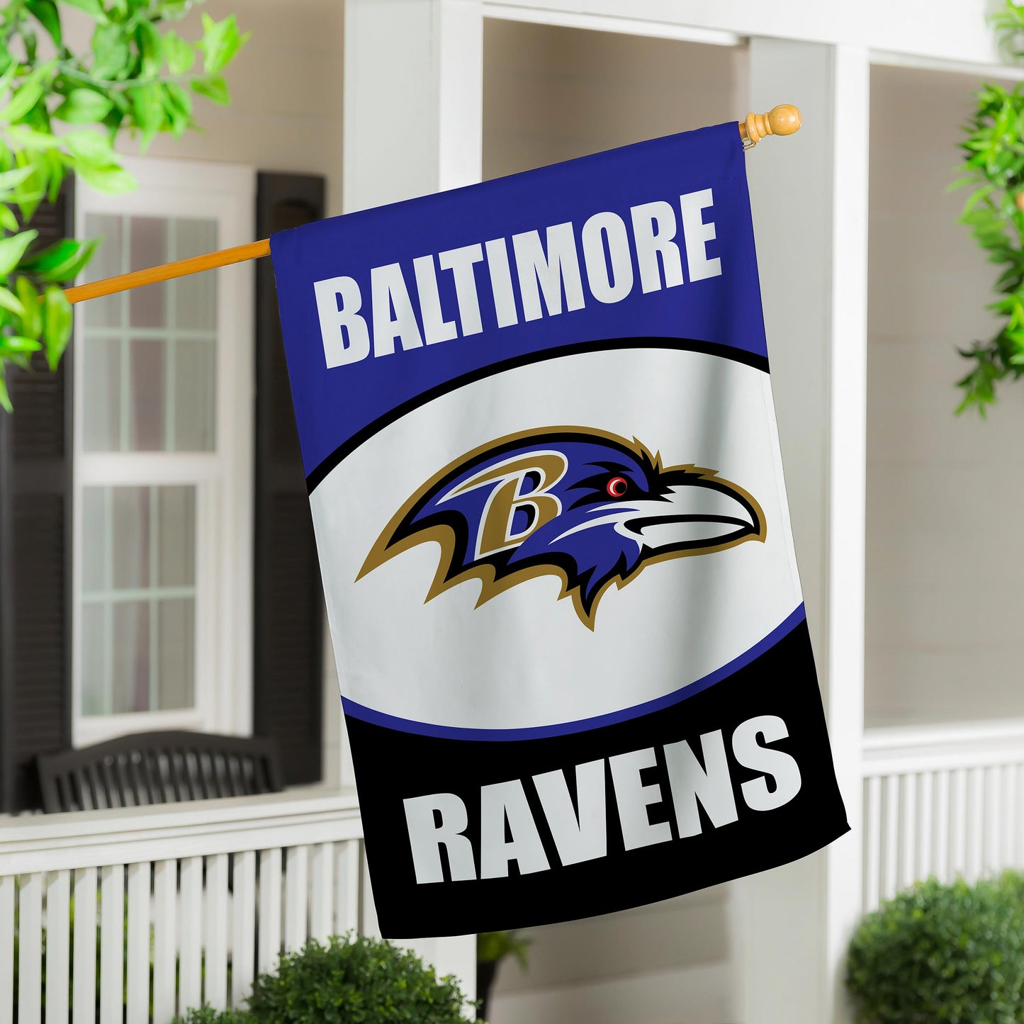 Baltimore Ravens Suede Flag, House