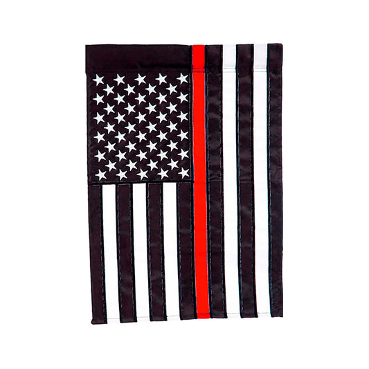 Thin Red Line Garden Applique Flag