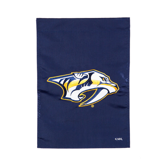 Nashville Predators Applique Garden Flag