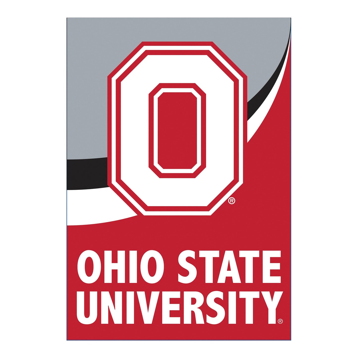 Ohio State University Burlap Flag GDN Size