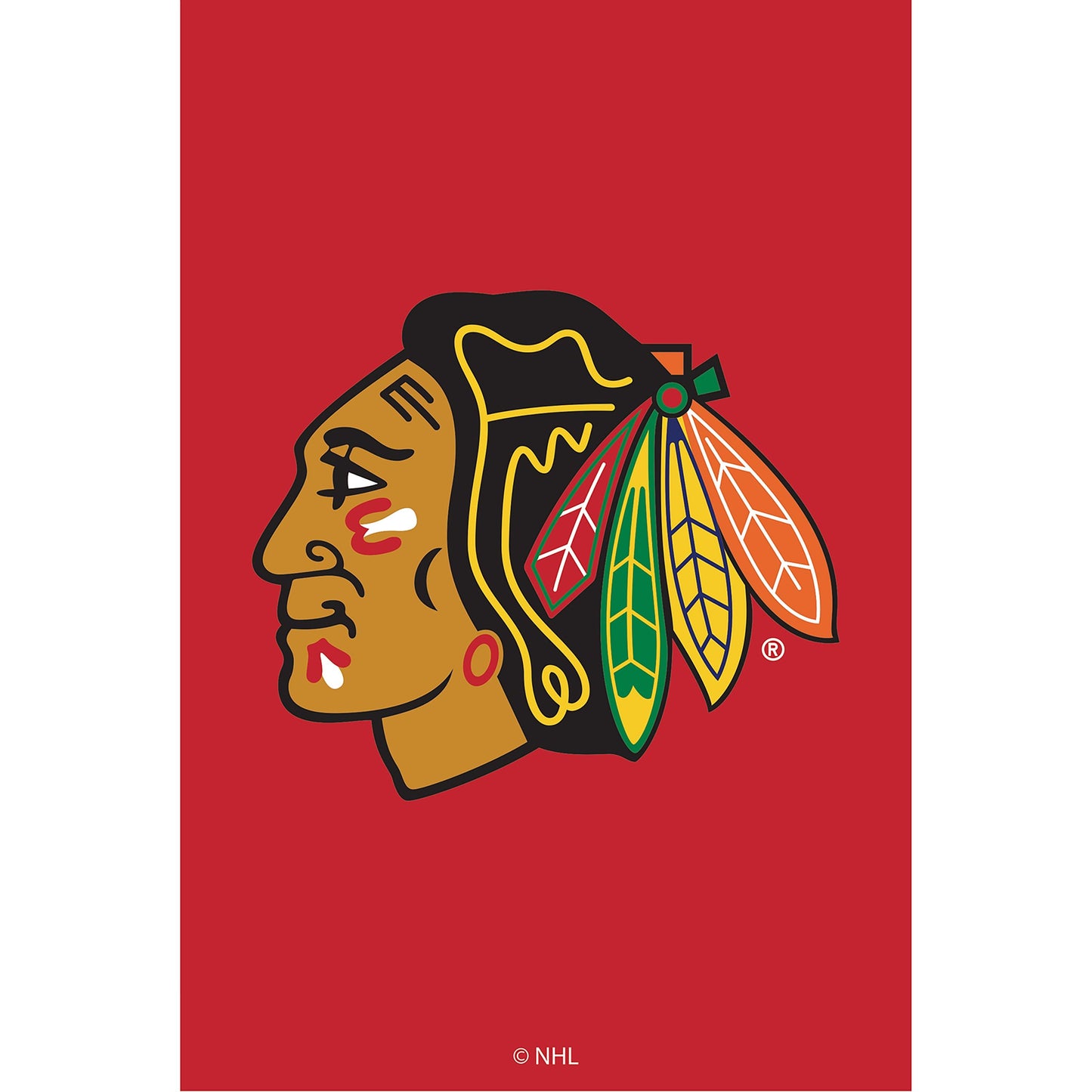 Applique Flag, Reg, Chicago Blackhawks