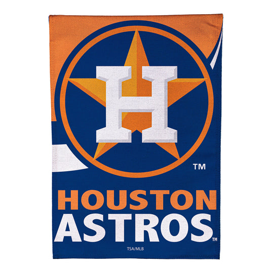 Houston Astros Burlap Garden Flag