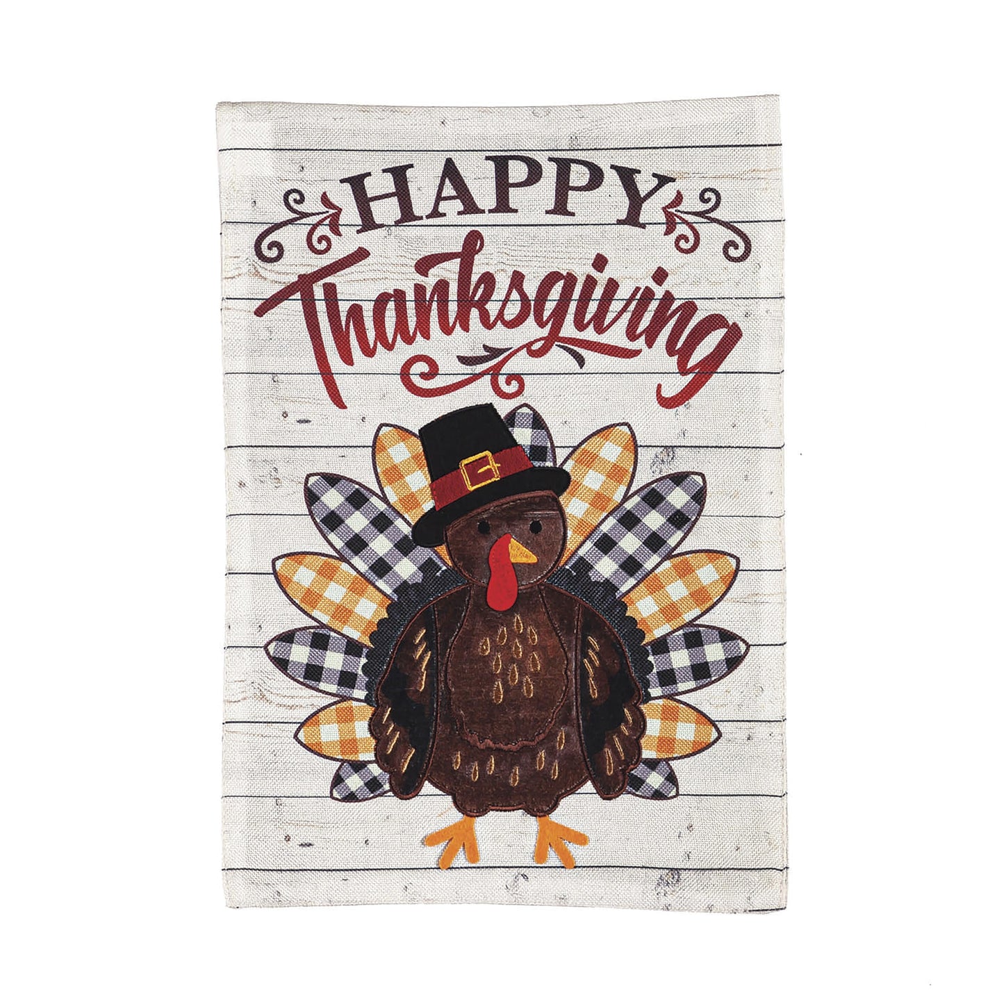 Pilgrim Turkey Garden Burlap Flag