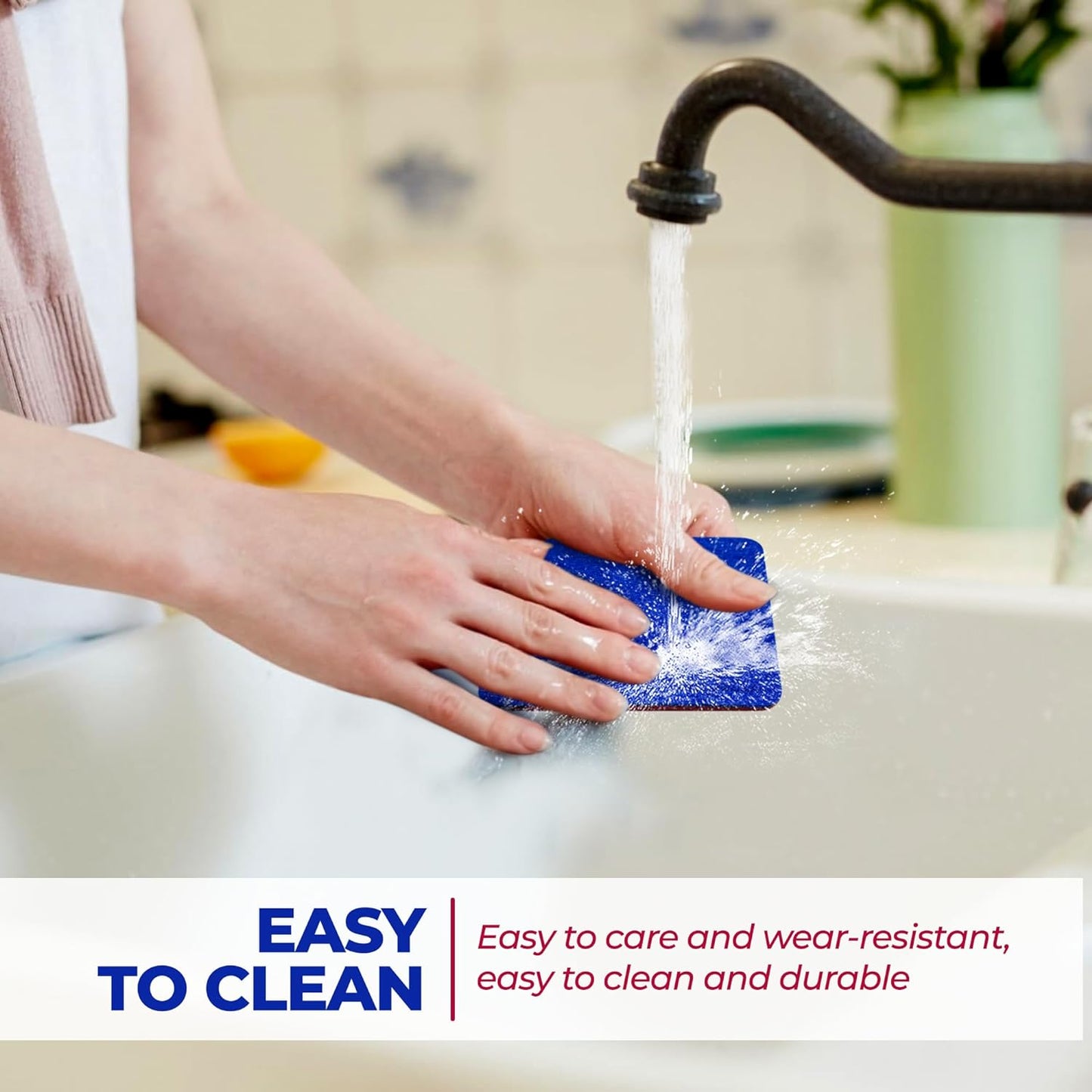 Premium Felt Coasters for Drink, by AA Wonders (Wine Red/Royal Blue)