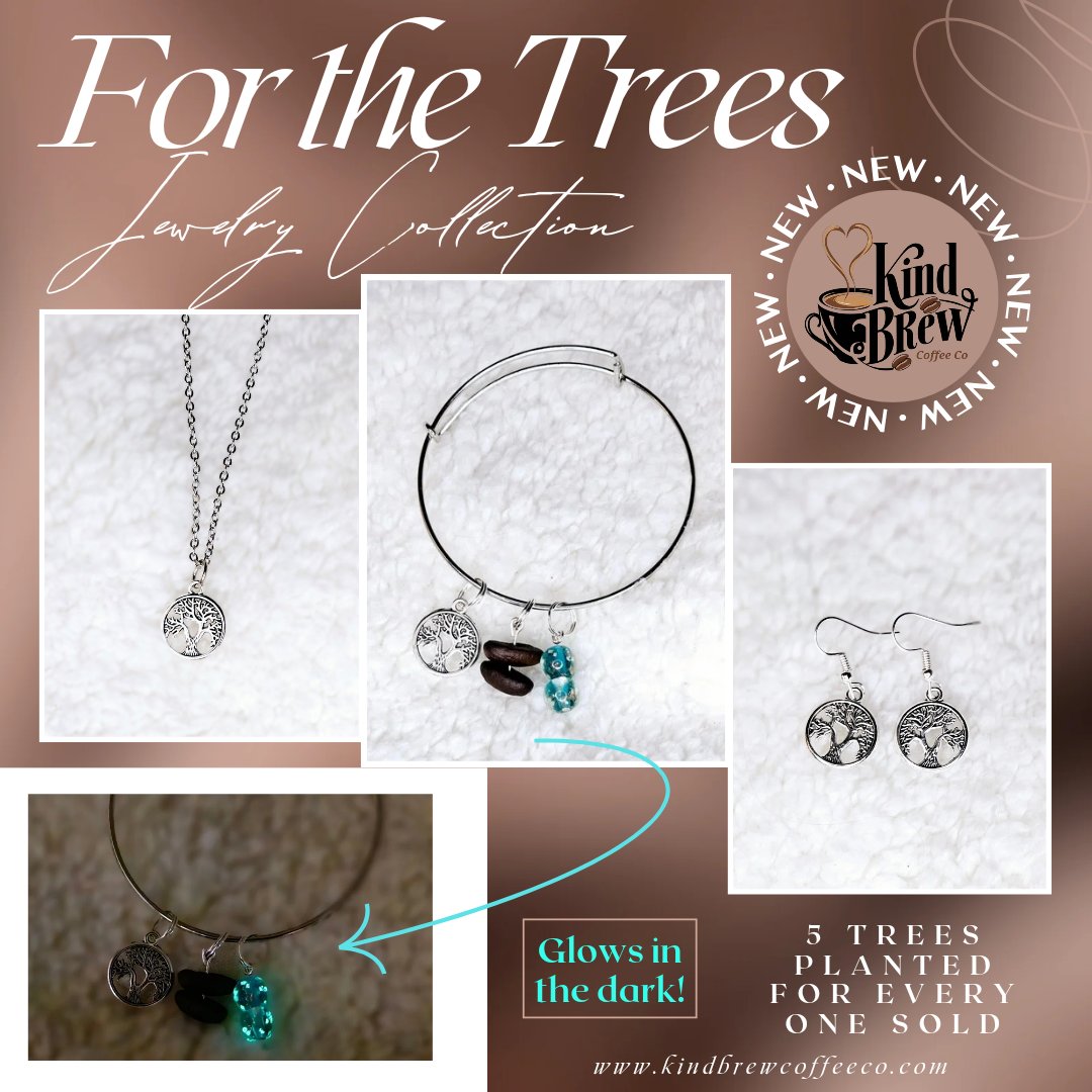 Signature "For the Trees" Petite Silver Necklace - Plants 5 Trees