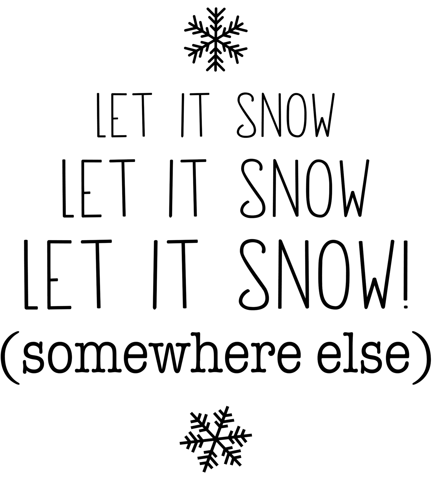 Humorous Winter Laser Engraved Sleeves