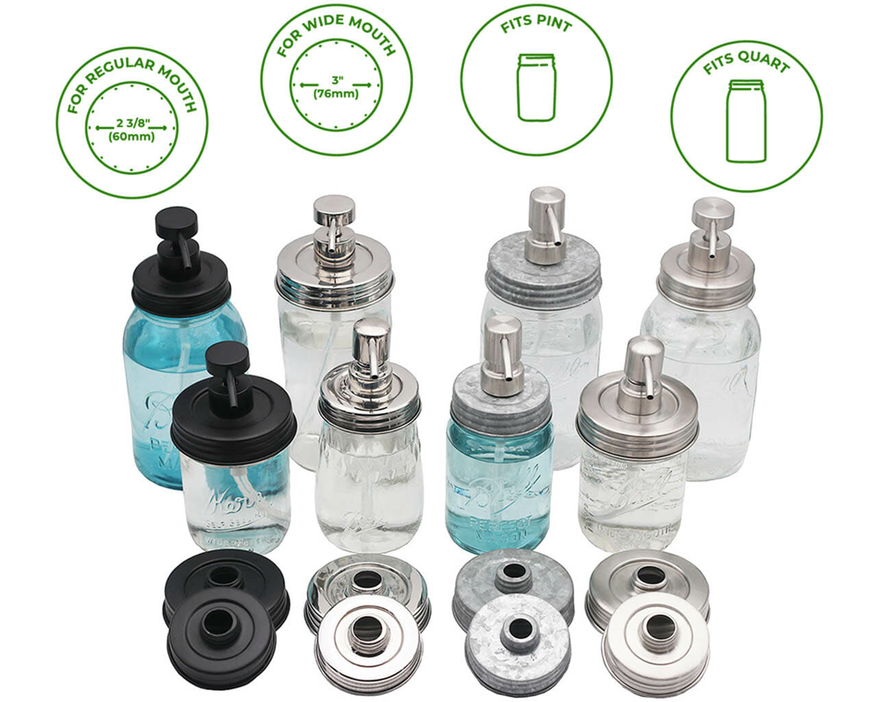 Threaded Lid Adapter for Mason Jars