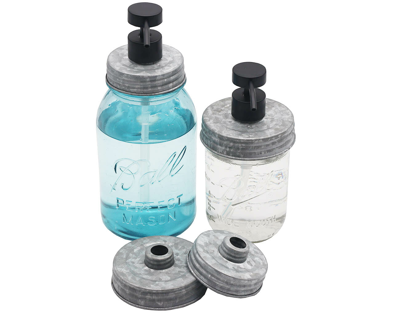 Matte Black Soap Pump Lid Kit for Mason Jars