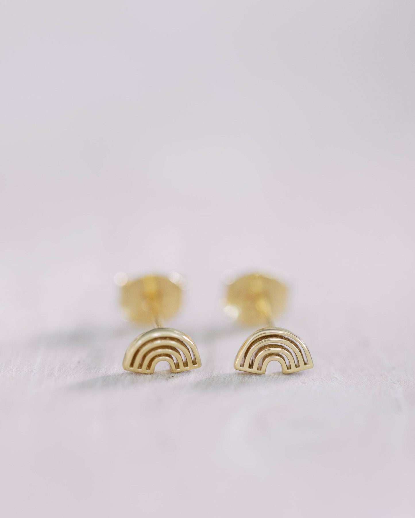 Gold Rainbow Studs