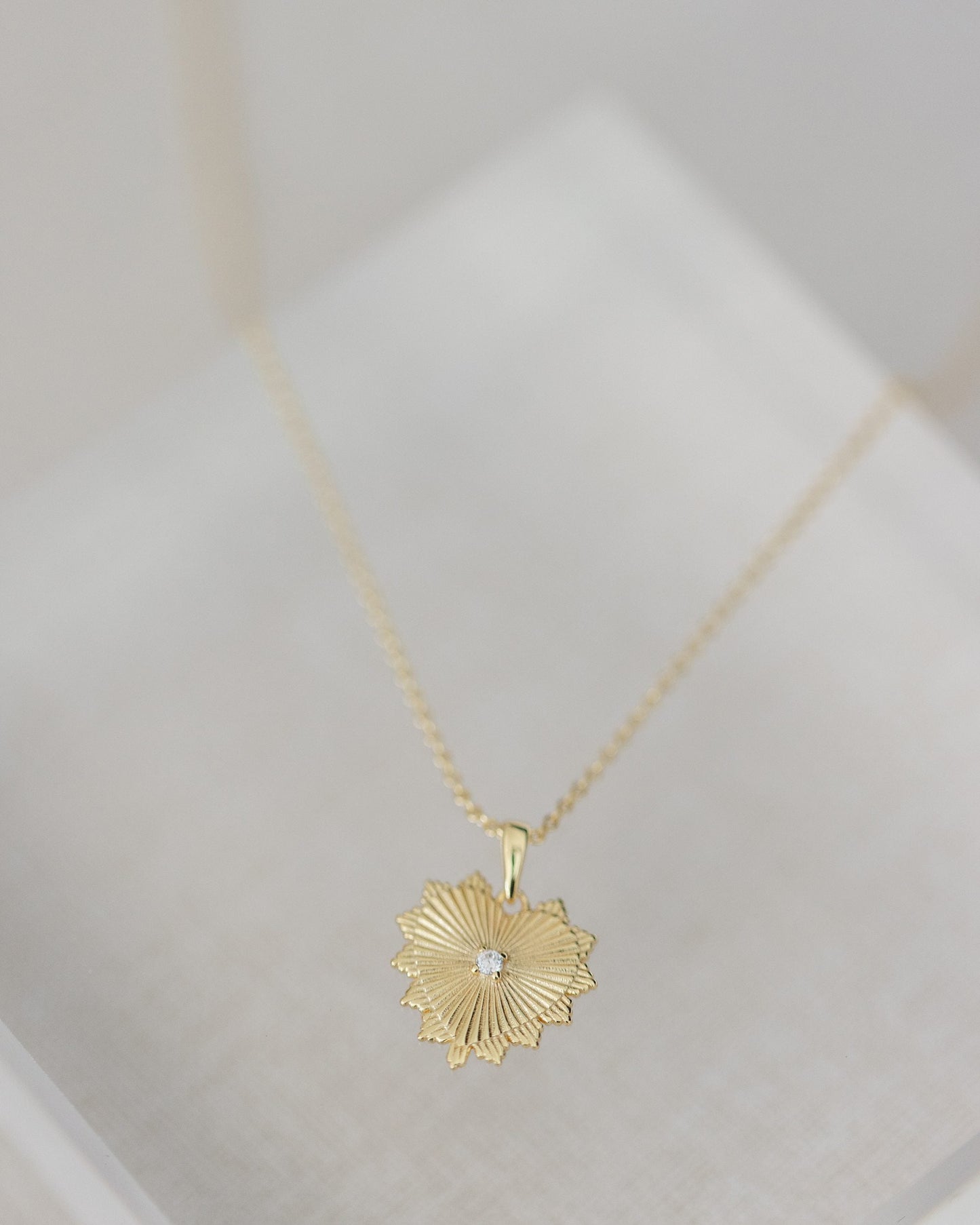 Gold Diamond Heart Necklace