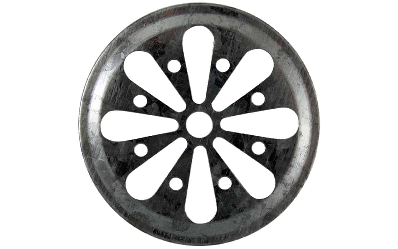 Daisy Cut Galvanized Metal Lid Inserts for Mason Jars 10 Pack