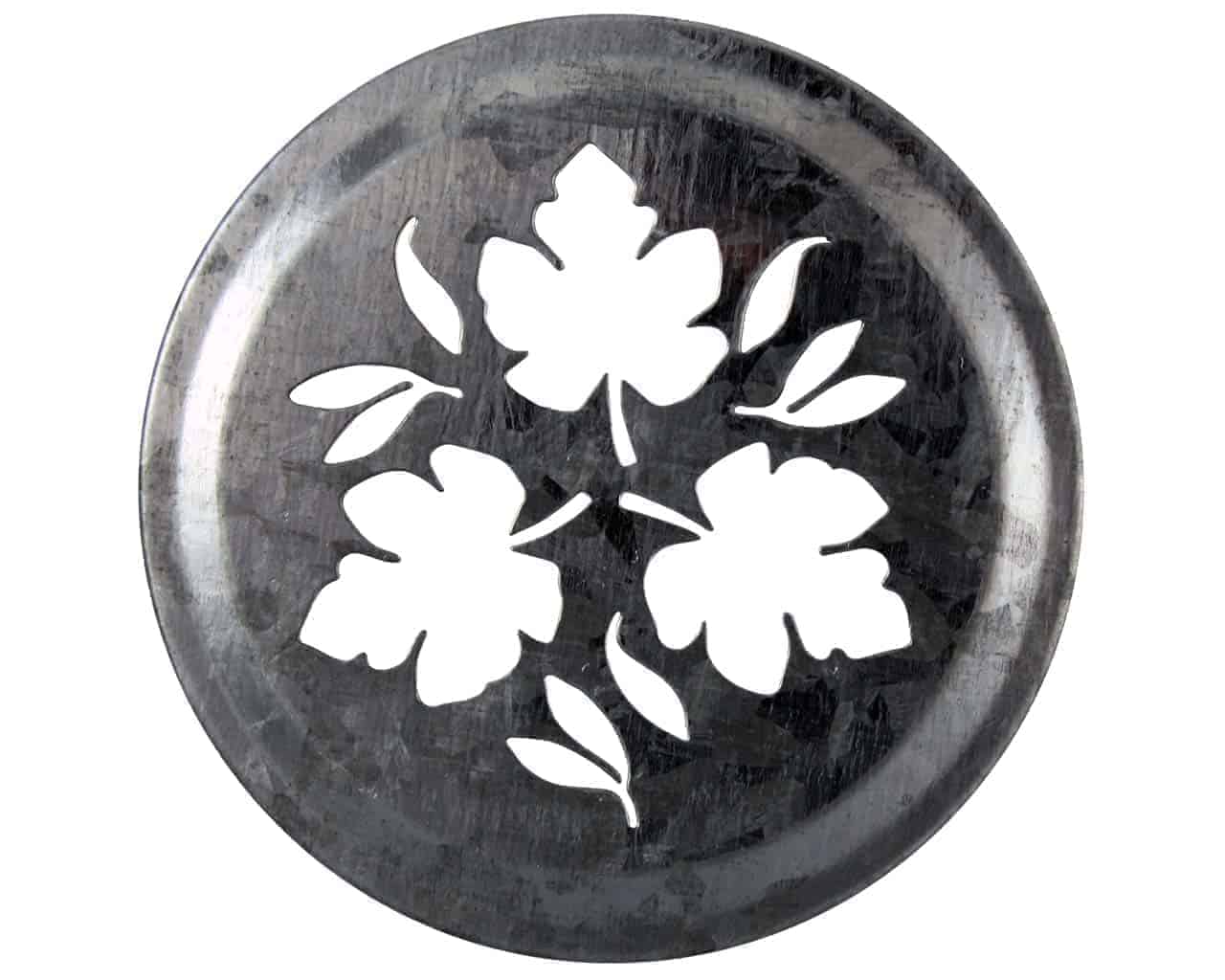 Leaf Pattern Galvanized Metal Lid Insert for RM Mason Jars 10 Pack