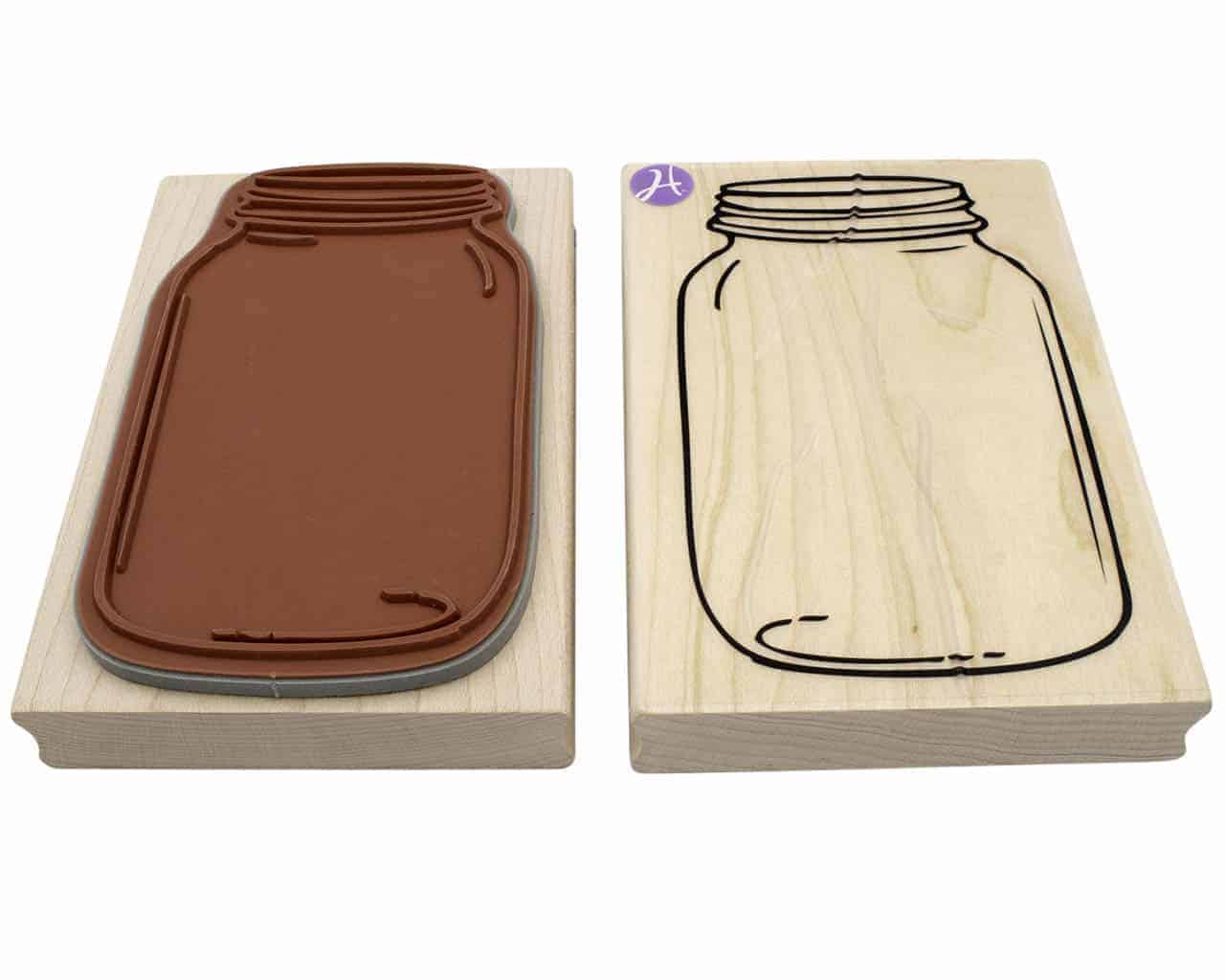 Large Mason Jar Stamp