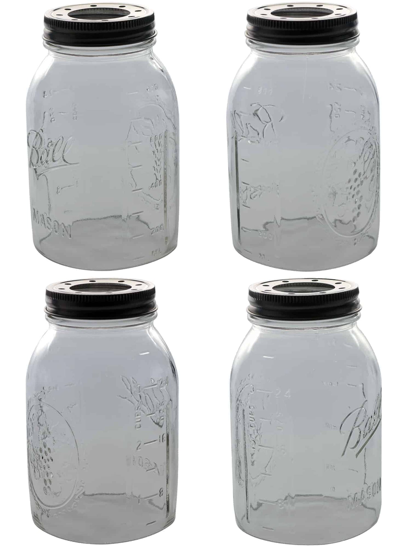 Hand Cut Open Bottom Mason Jar for Lighting Shade or Crafts