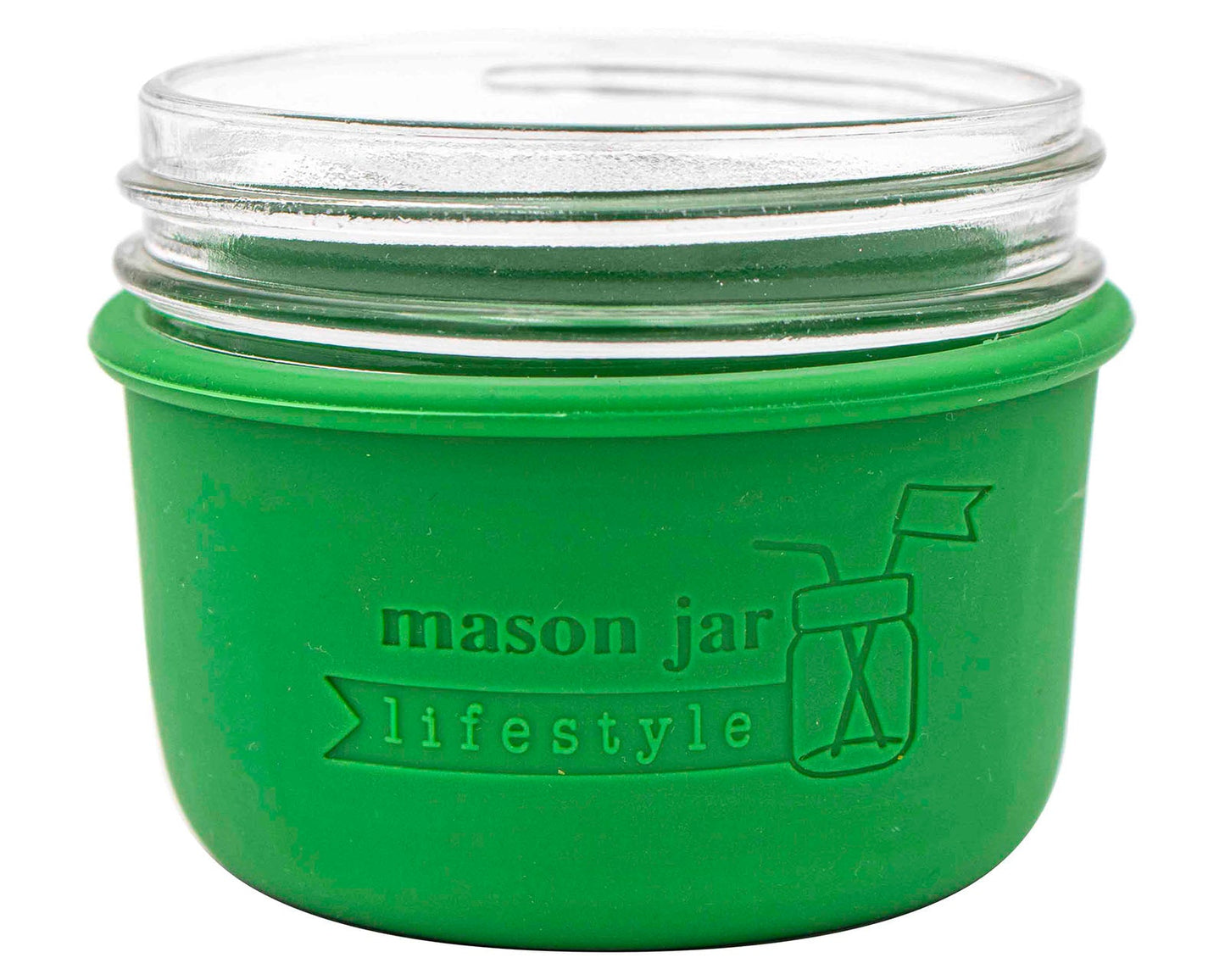 Silicone Sleeve for Wide Mouth Half Pint 8oz Mason Jars