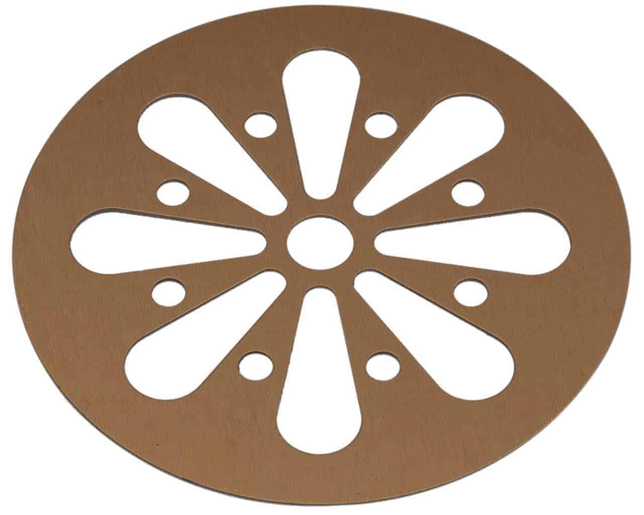 Daisy Cut Copper or Gold Metal Lid Inserts for RM Mason Jars 10 Pack