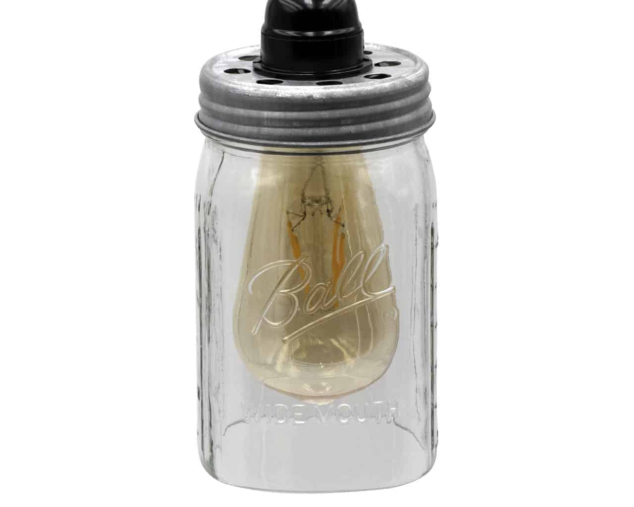Lighting Lid for Mason Jar Light Fixtures