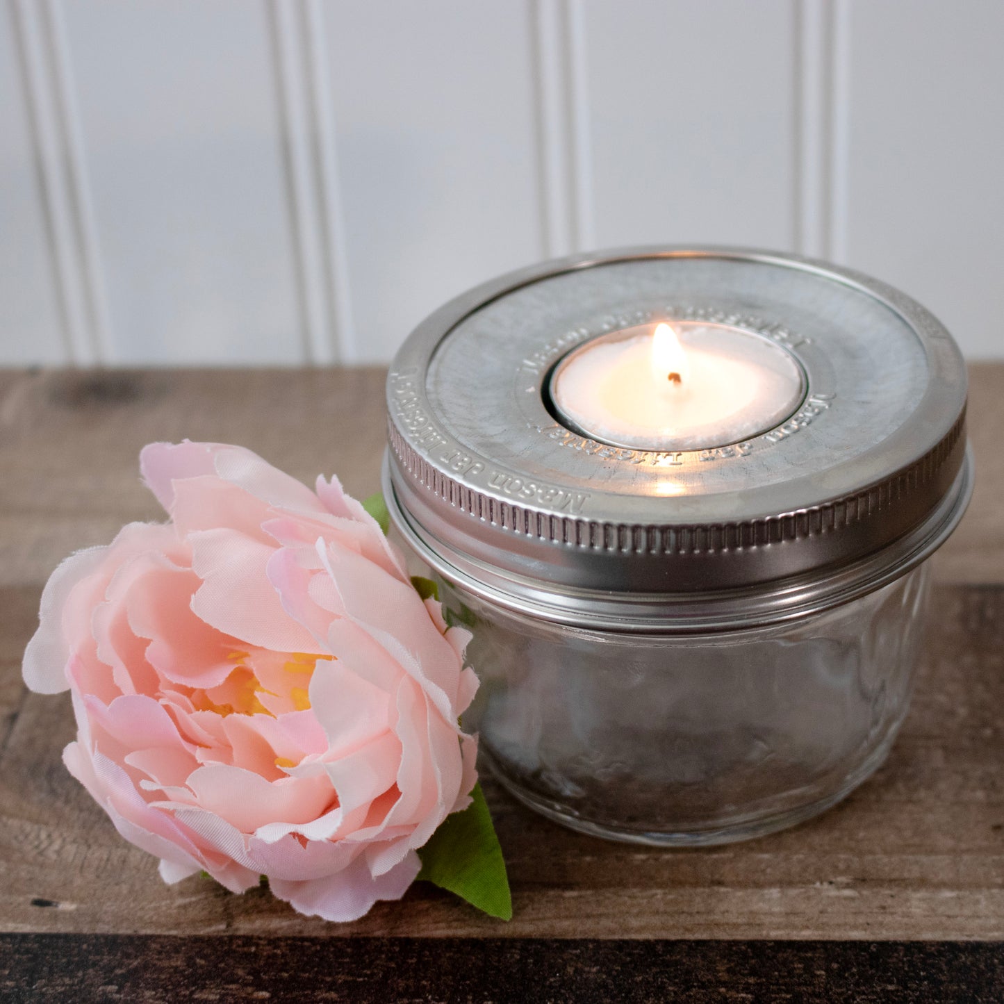 Tea Light Holder Metal Lid Insert for Mason Jars 6 Pack