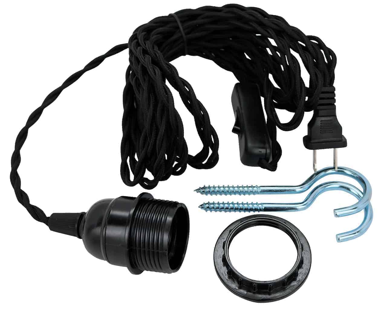 Frosted White Open Bottom Mason Jar Pendant Light Complete Kit