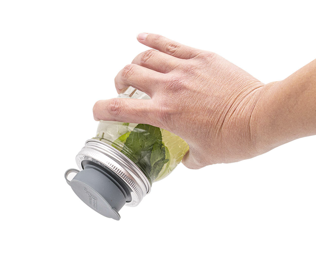 Silicone Chug Leak Resistant Lids for Regular Mouth Mason Jars