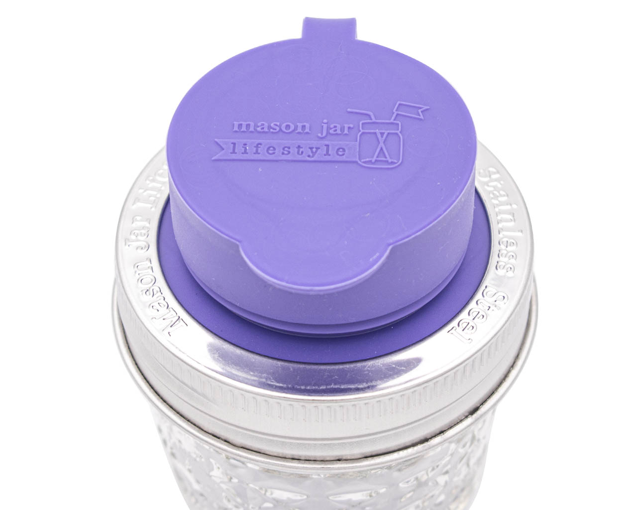 Silicone Chug Leak Resistant Lids for Regular Mouth Mason Jars