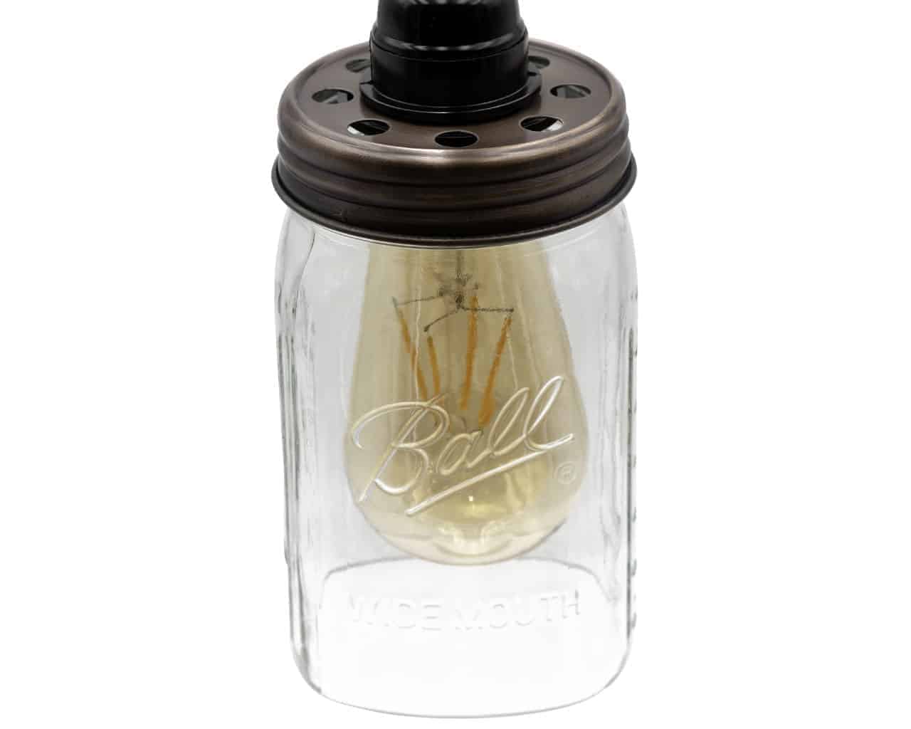 Lighting Lid for Mason Jar Light Fixtures