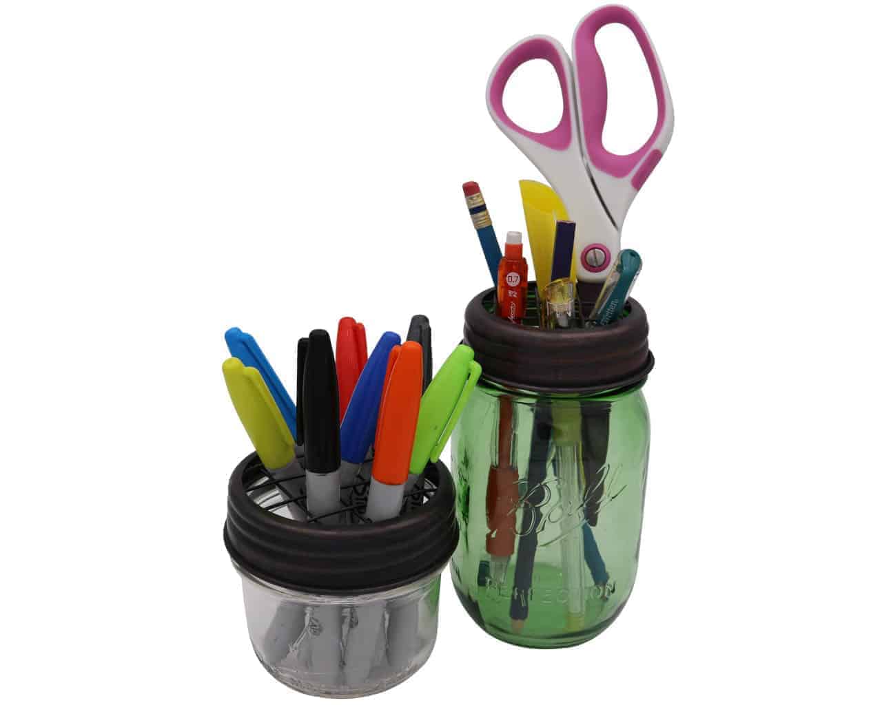 Oil Rubbed Bronze Flower Organizer Frog Lid for Mason Jars