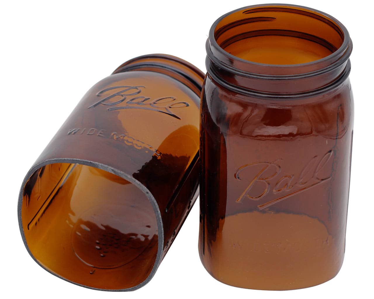 Hand Cut Open Bottom Mason Jar for Lighting Shade or Crafts