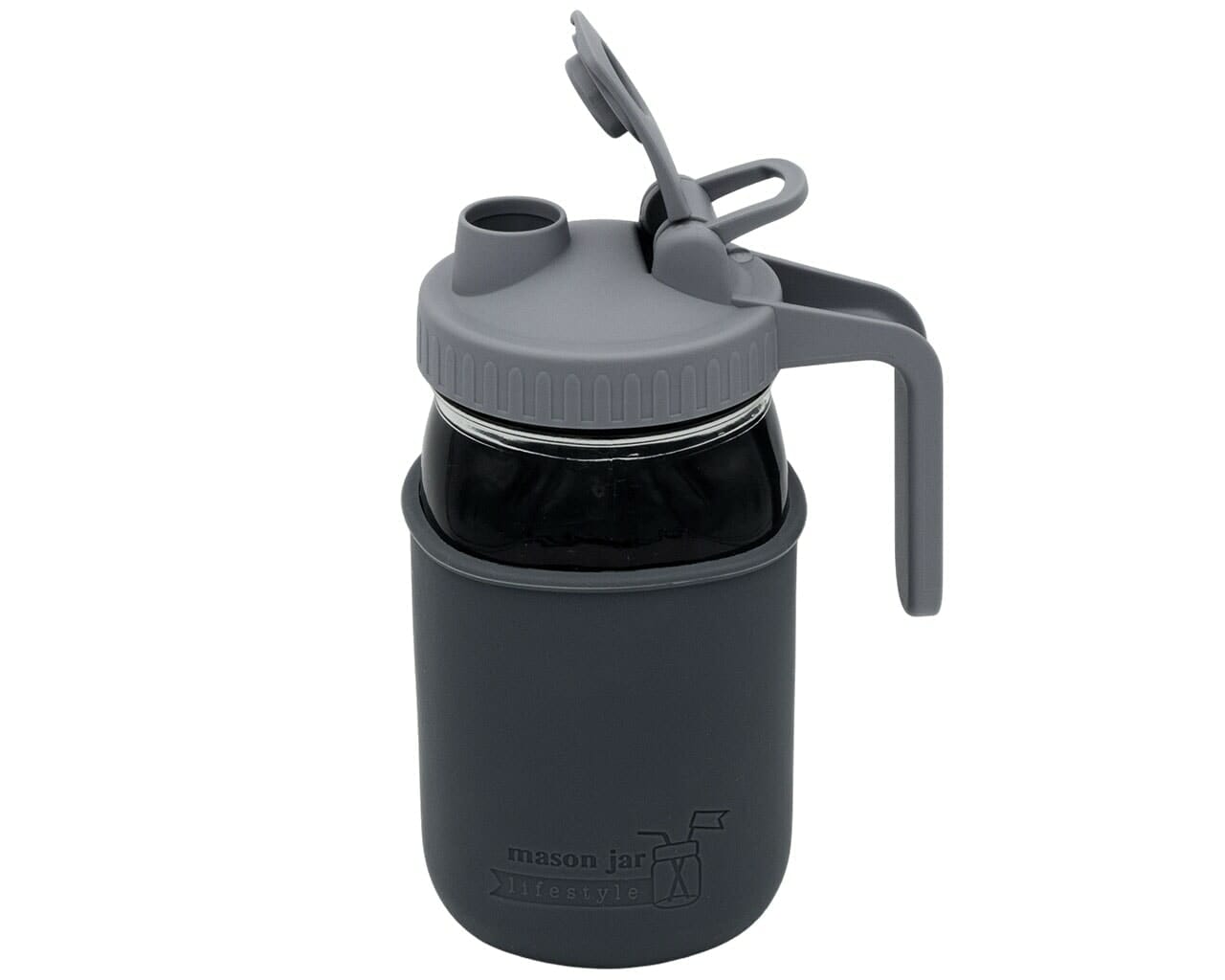 Pour & Store Pitcher Lid with Handle for Mason Jars