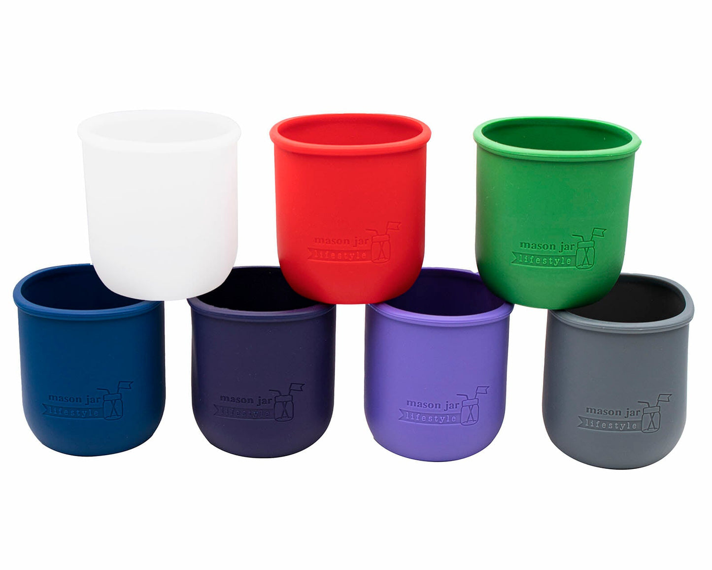 Silicone Sleeve for Regular Mouth Pint 16oz Mason Jars