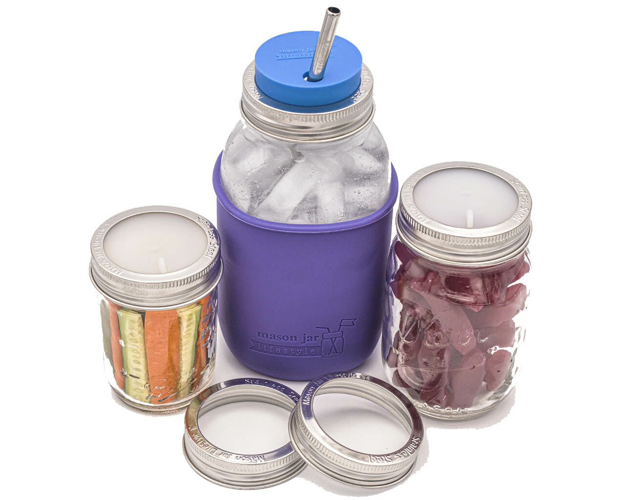 Rust Proof Stainless Steel Bands / Rings for Mason Jars 5 Pack