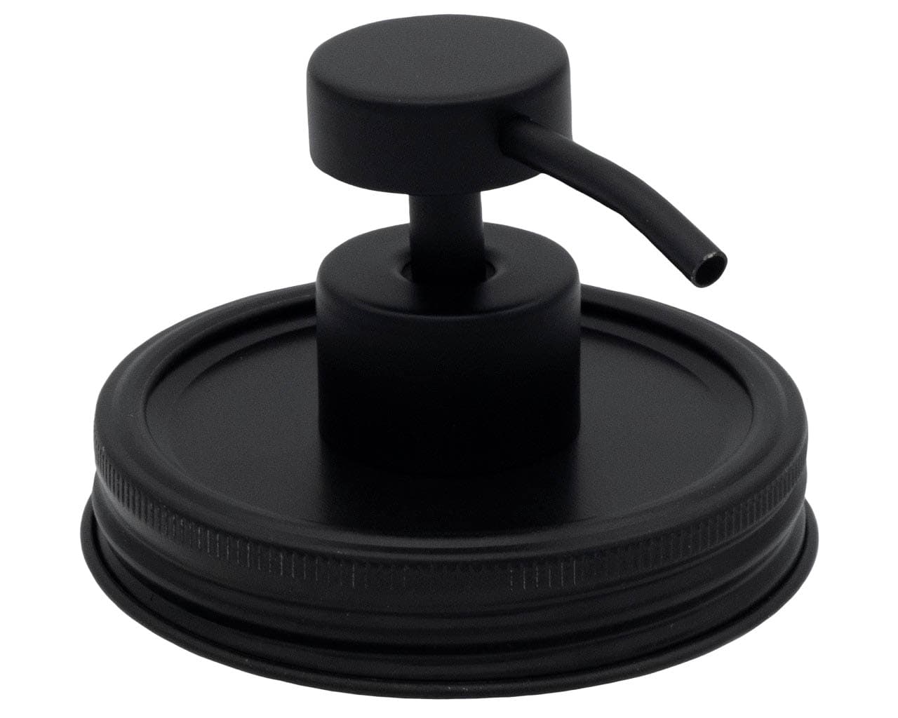Matte Black Soap Pump Lid Kit for Mason Jars
