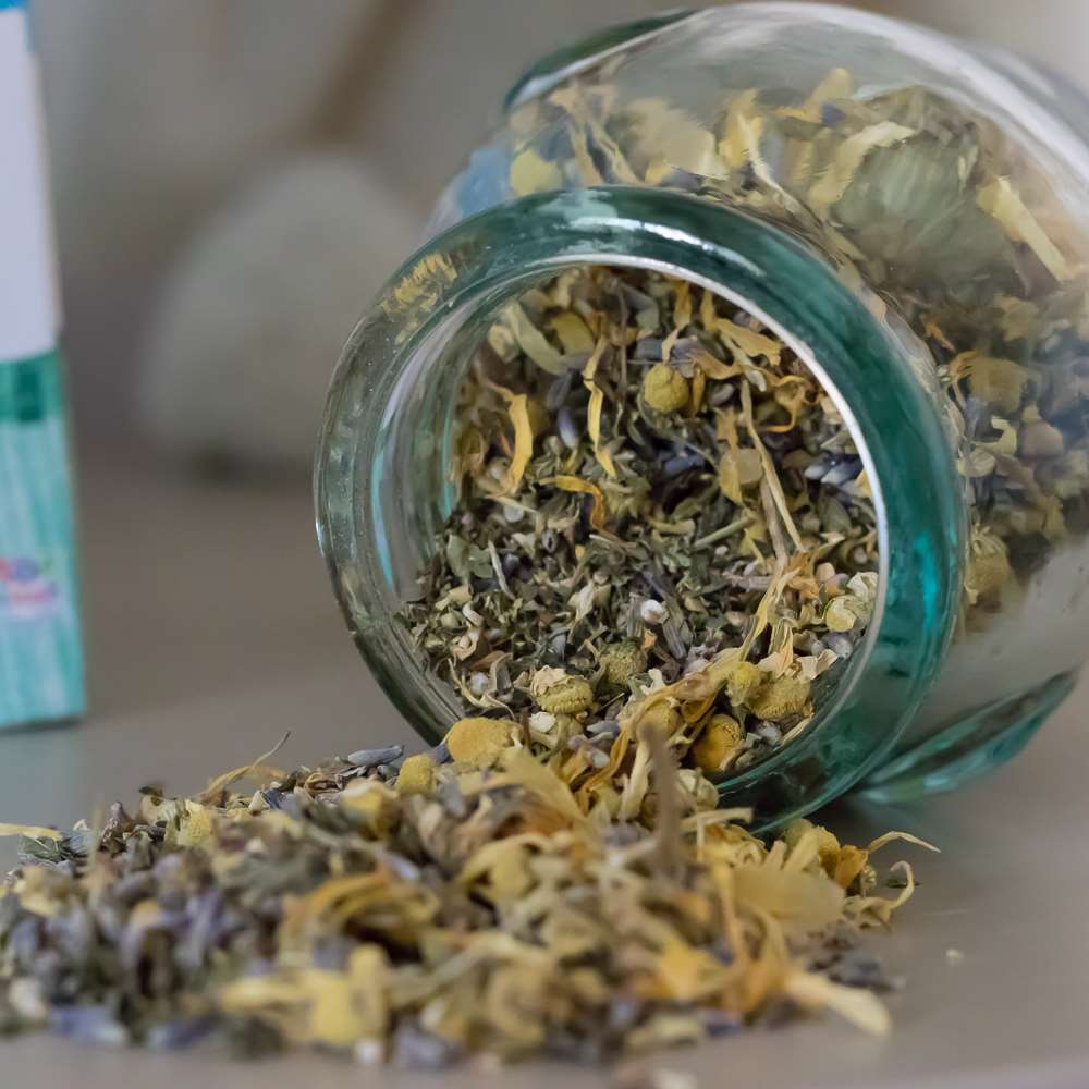 Tea: Baby Me! Bath Herbs and Herbal Washcloth