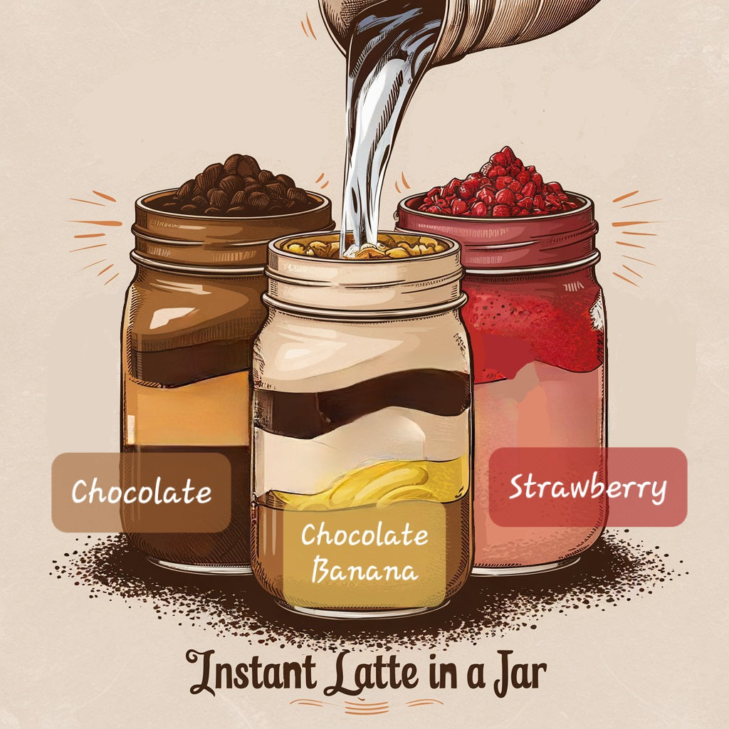 Instant Latte in a Jar