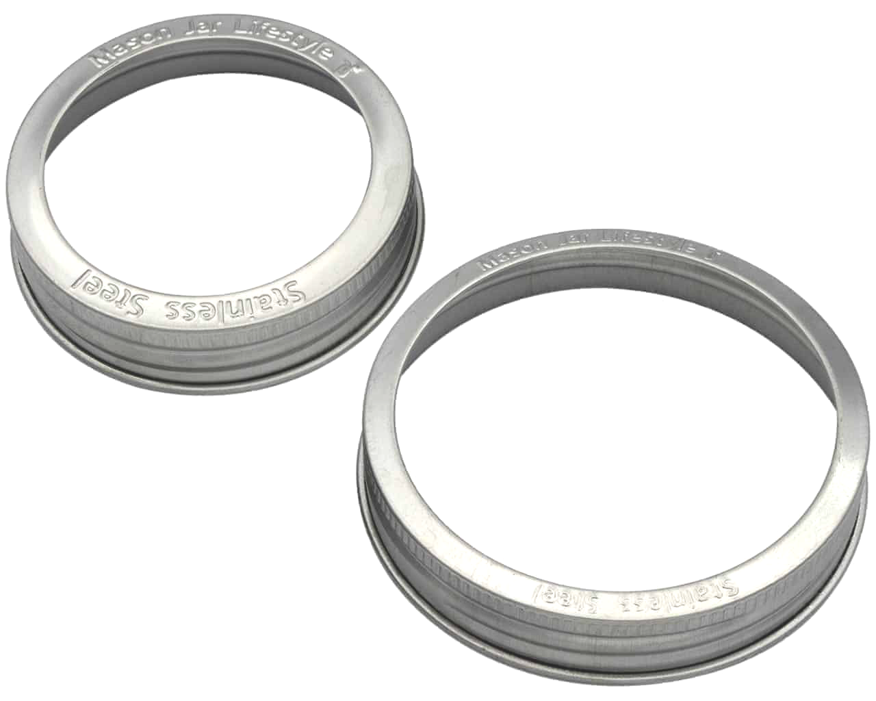 Rust Proof Stainless Steel Bands / Rings for Mason Jars 5 Pack