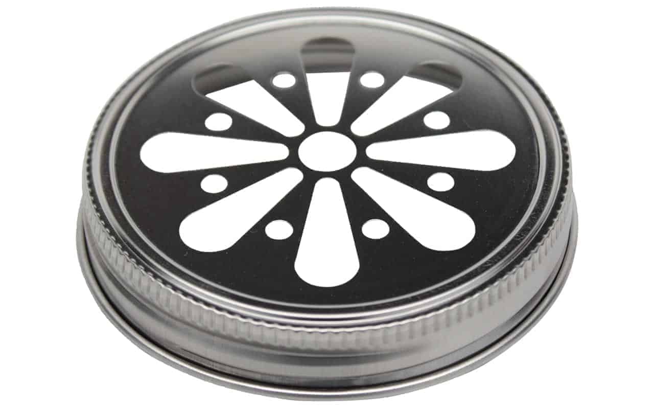 Daisy Cut Stainless Steel Lid for Mason Jars
