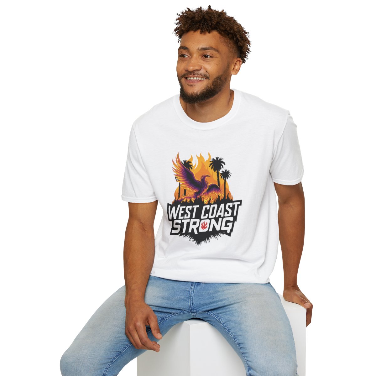 West Coast Strong - Adult Unisex T-Shirt - Support California Wildfire Direct Relief