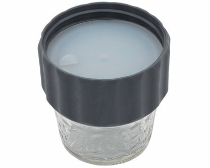 2-in-1 Lid to Connect Two Regular Mouth Mason Jars 2 Pack