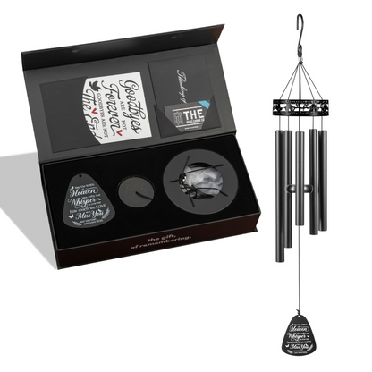 34" Serenity Family-Love Memorial Wind Chimes, Thoughtful Gift For Special Occasions or Reflections
