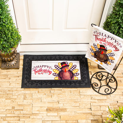 Pilgrim Turkey Garden Burlap Flag