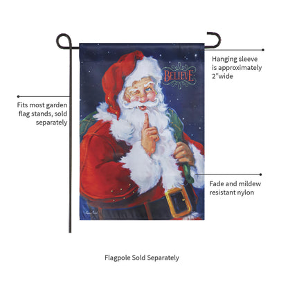 Believe Suede Garden Flag