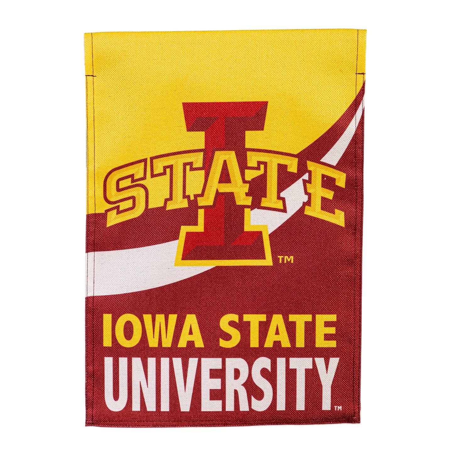 Iowa State University Burlap Flag GDN Size