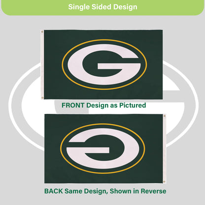 Green Bay Packers Single Sided Estate Flag with 2 Grommets, 3'x5'